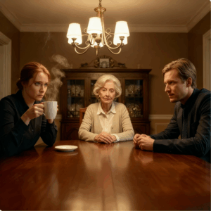 My husband made me coffee that smelled like bitter almonds. instead of drinking it, i quietly switched cups with my abusive mother-in-law. twenty minutes later…