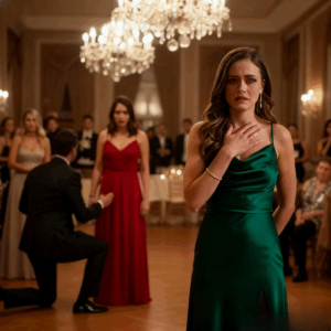 My husband proposed to his mistress at our wedding anniversary party, as tears streamed down my children’s faces, the room fell silent… the door creaked open. and when he saw who stepped in, his knees buckled.