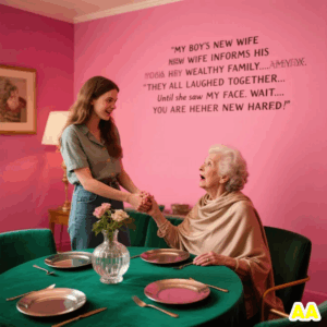 THIS IS THE FAT PIG WE HAVE TO PUT UP WITH.” MY SON’S NEW WIFE INTRODUCED ΜΕ ΤΟ HER RICH FAMILY. THEY ALL LAUGHED… UNTIL HER FATHER SAW MY FACE. “WAIT… AREN’T YOU MY NEW BOSS?!” Elderly Stories