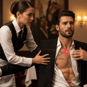 The Waitress Saw the Red Dot on His Chest — And Moved First, Saving the Mafia Boss’s Life