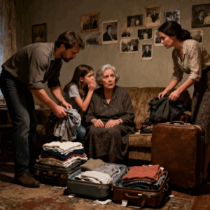 MY SON LEFT ME BABYSITTING WHILE THEY ‘RAN SOME ERRANDS’ AFTER THEY LEFT, MY GRANDDAUGHTER WHISPERED: ‘GRANDMA, I HEARD THEM SAY THEY’RE PUTTING YOU IN A HOME TODAY AND TAKING YOUR MONEY’ SO I GOT BUSY. WHAT THEY FOUND WHEN THEY CAME HOME LEFT THEM PANICKED.