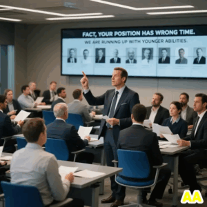 FRANKLY, YOUR POSITION IS OBSOLETE,” THE NEW DIRECTOR ANNOUNCED IN FRONT OF 80 STAFF MEMBERS. “WE’RE MOVING FORWARD WITH YOUNGER TALENT.” PEOPLE AVOIDED EYE CONTACT. THEN THE COMPANY FOUNDER, WHO RARELY ATTENDED MEETINGS, STOOD UP FROM THE BACK AND SAID, “DO YOU EVEN KNOW WHО YOU’RE TALKING TO?