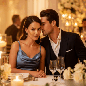 Single mom was forced to sit alone at wedding — until a billionaire said: “Pretend you’re with me.”