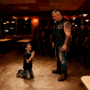 Little boy begged bikers to arrest him