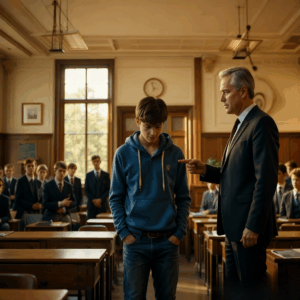 Principal expels farmer’s son – the next day, a billionaire’s helicopter arrives at his school!