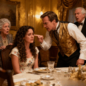 My millionaire husband looked me in the eye at a family dinner and said “i need someone who can give me heirs.” his mother smiled and added, “yes, we don’t need some barren woman.” i stood up, removed my wedding ring, and placed it on the table. some time later, we crossed paths by chance: i was holding twins in my arms, standing next to the man—the masked bonds shareholder of his own company