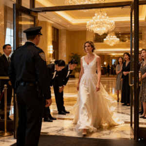 When i arrived at my sister’s engagement party, the security guard sent me to the service entrance. She didn’t know i owned the hotel – or that the groom’s family was about to learn it the brutal way.