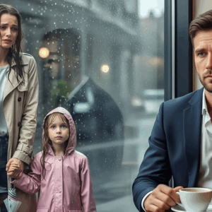 “She never came…” he said sadly—then he saw the single mom outside crying in the rain.