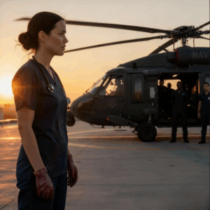 The director fired her for saving the general — minutes later, a Navy helicopter landed on the roof