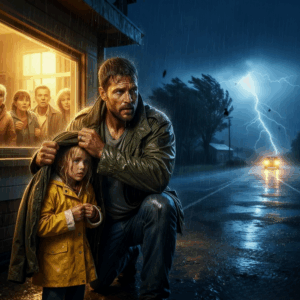 Single dad veteran took in 15 Hells Angels during a storm — the next morning shocked the town