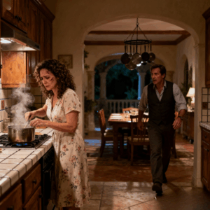 After my husband beat me, I went to bed without a word. The next morning, he woke up to the smell of pancakes and saw the table filled with all kinds of treats. He said, “Good, you finally understood.” But when he saw who was sitting at the table, his expression changed instantly…