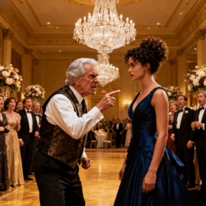 My blood turned to ice as my boyfriend’s father sneered “street garbage in a borrowed dress” across the silent dining table. The billionaire’s cruel eyes locked with mine, savoring my public humiliation. Twenty-three elite guests held their breath, witnessing my destruction. I rose slowly, heart pounding, a smile forming on my lips. Empires fall with a whisper.