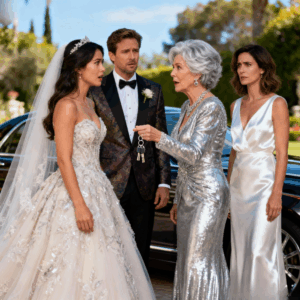 At my wedding, my mom smiled and said, “We’re passing the car his parents gave you over to your sister.” My sister laughed and added, “Relax. It’s just a car.” My groom just looked at them and said…