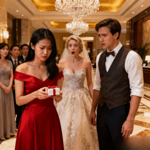 On my sister’s wedding, i found my seat outside, next to the trash cans. She smirked, “guess you don’t count.” I took my gift, stood up, and walked out without a word. Minutes later… she went pale and screamed.