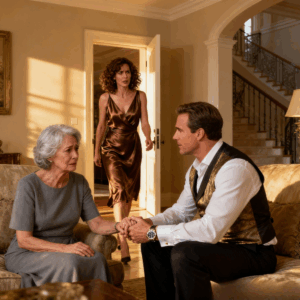 On Mother’s Day, my millionaire son asked, “Are you happy with the $5,000 Clara sends monthly?” I whispered, “Son, the church is keeping me alive…” Then his wife walked in.