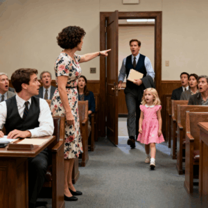 At my son’s custody hearing, my wife’s lawyer addressed the judge. “My client’s husband is a low-level mechanic with a history of disappearing. He is unfit.” my wife nodded. “Even he didn’t attend my mom’s funeral.” suddenly, the bailiff interrupted. “Judge, there’s a man from the state department here.” a man in a crisp suit walked in.