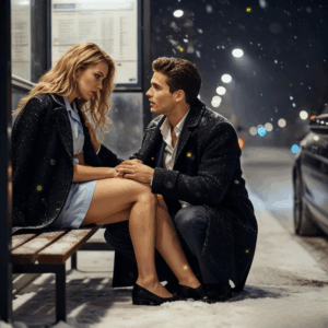 “Come with me.” A rich CEO found a cold nurse at a bus stop, then took her home…