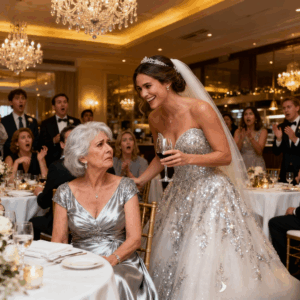 Instead of thanking me at her wedding, my own daughter said: “i wish you weren’t my mother…” i stood tall and said: “consider your wish granted.” the guests went silent. her smile cracked.