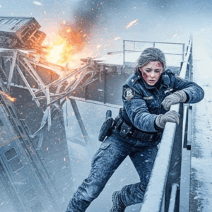 The officer was seconds from falling with a ghost train — until a Navy SEAL and K9 pulled her back