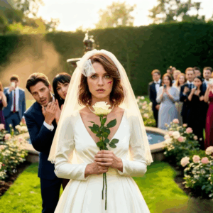 In the middle of our wedding, my husband suddenly slapped me in front of everyone after his sister whispered something to him. For a moment all the guests froze in shock. But instead of crying or running away, I looked him straight in the eyes, lifted my head high. What I did the masked bonds in front of the guests ruined him.