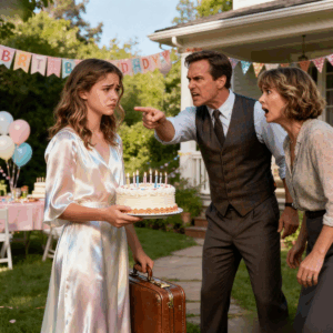 At my 18th birthday party, my parents kicked me out. With nowhere to go, homeless on the streets, I still slipped a few bills each night to the frail old woman who sat quietly on the corner. That day, when I bent down as usual, she suddenly gripped my hand and whispered, “Don’t sleep on the street tonight. Get a hotel room… tomorrow, I’ll show you something important.”