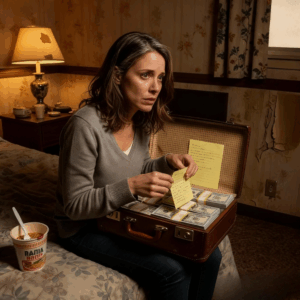 After my husband’s affair with my best friend and losing everything — my job, my home, even my sense of worth — he said I’d never rise again. Living out of a rundown motel, I found a dusty suitcase with my name on it. Inside was $70,000 cash, a flight ticket, and a note: “This is just travel money. The real fortune is waiting at this address.” When I arrived, what I saw changed everything…