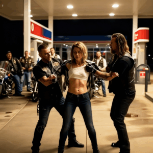 Just kill me fast,” she said — the Hells Angels lifted her shirt… and saw what they’d branded into