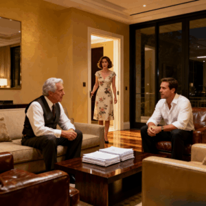 I overheard my husband’s father whisper to my husband, “your wife? she doesn’t deserve a cent. she’s out of the family.” I caught my reflection in the mirror and smiled. That night, I quietly shifted every dollar into the offshore account I’d prepared. What they never imagined was the power I truly held…