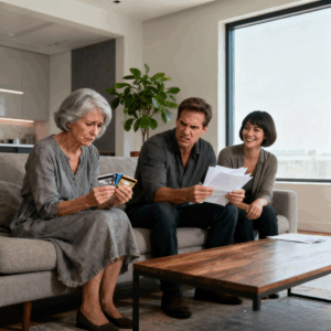 My son canceled all my cards. “You’re so broke now you’ll have to beg me even for tampon money!” he laughed. His wife smirked, “Hunger makes women behave fast.” An hour later, the bank called and… his face turned pale.