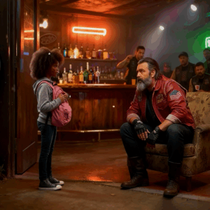 Little black girl begs bikers to hide her from dad | what they found in her bag is shocking