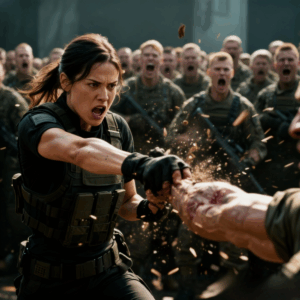 He moved to hit her — and she shattered his arm in front of 282 soldiers | mission stories ,….