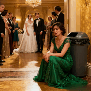 At my sister’s wedding, i found my seat outside, next to the trash cans. She smirked, “Guess you don’t count.” I took my gift, stood up, and walked out without a word. Minutes later… she went pale and screamed.