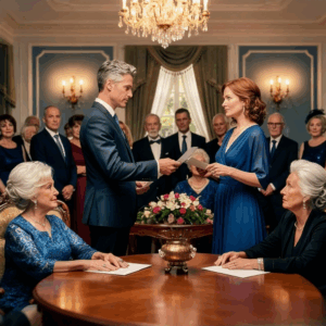 ON OUR 20TH WEDDING ANNIVERSARY, MY HUSBAND ANNOUNCED IN FRONT OF ALL THE GUESTS: “20 YEARS IS ENOUGH, I WANT SOMEONE YOUNGER AND I WANT YOU OUT OF THE APARTMENT TOMORROW.” HE FORGOT THAT THE APARTMENT WAS MINE. HIS MOTHER SAT SMILLING. THEN I TOOK THE MICROPHONE, LOOKED HIM IN THE EYE AND SAID SOMETHING THAT MADE EVERY GUEST GASP THE MASKED BONDS AND BLOOD DRAIN FROM HIS FACE