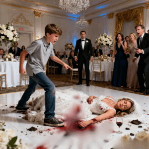 “At my ex-husband’s wedding, my 14-year-old son suddenly snapped—and what he did to his dad’s new wife stopped the ceremony cold. But when the truth came out about what she’d been doing to him, everyone understood why.”