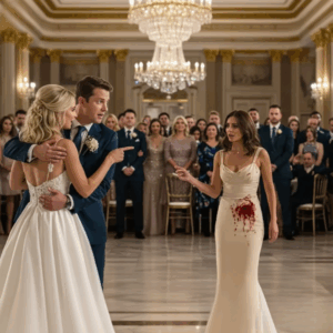 My sister-in-law slapped me at her wedding and poured wine on my dress. my husband sided with her. i stood there humiliated… then the groom took the mic. what he said next silenced the crowd and left my sister-in-law trembling, her perfect day shattered in seconds.