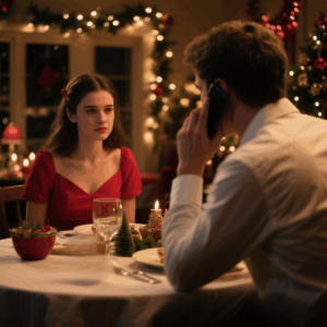 I AGREED TO A BLIND DATE SO I WOULDN’T SPEND CHRISTMAS NIGHT ALONE, BUT DURING DINNER HE GOT A PHONE CALL AND LEFT ME SITTING THERE. THEN THE WAITER HANDED ΜΕ A NOTE: “GO TO THE ROOFTOP, YOU’LL UNDERSTAND EVERYTHING.
