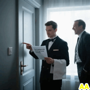 AFTER MY SON’S FRAUD DESTROYED MY COMPANY AND REPUTATION, I ENDED UP WAITRESSING. ONE DAY, A WEALTHY BUSINESSMAN JOKED: ‘FINANCIAL ADVICE, WAITRESS?’ HE DIDN’T KNOW WHO I USED TO BE. I LOOKED AT HIS PAPERS: ‘YOU’LL BE BANKRUPT IN SIX MONTHS.’ HE LAUGHED IT OFF. NEXT DAY, 6 AM SHARP, HE WAS AT MY DOOR…