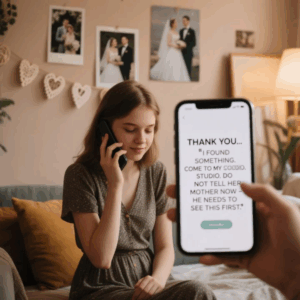 TWO WEEKS AFTER MY WEDDING, THE PHOTOGRAPHER CALLED ME: “MA’AM… I FOUND SOMETHING.” COME TO MY STUDIO. DON’T TELL YOUR PARENTS YET – YOU NEED TO SEE THIS FIRST.” WHAT HE SHOWED ΜΕ CHANGED EVERYTHING.