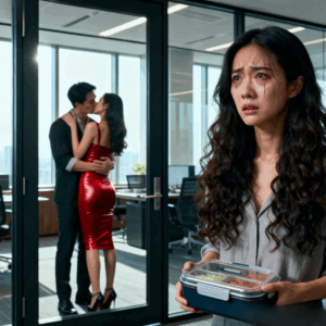 I walked into my husband’s office with a surprise picnic basket and a heart full of love… but the receptionist said, “He’s with his wife right now.” And when I opened the door, what I saw left me dumbfounded.