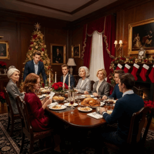 On Christmas night, my husband humiliated me in front of his family by serving divorce papers at the dinner table… but when I handed him my gift, the smile vanished from his face forever. What happened next left everyone in the room speechless.