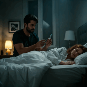 I suspected my husband had been putting sleeping pills in my tea. That evening, I poured it out while he stepped away and pretended to fall asleep. But what I saw next left me dumbfounded.