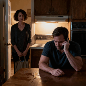 I came home early and found my husband crying in the kitchen. He didn’t hear me come in. Then he said on the phone, “I can’t lie to her anymore.”