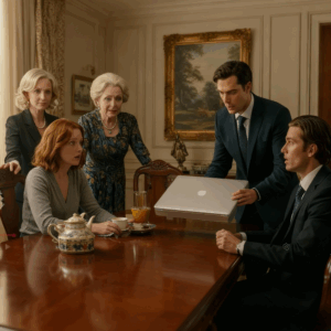 My husband gifted me a laptop for my 35th birthday in front of his family. His mother smirked. His sister laughed. His brother gave a “we planned this” look. I thought it was love… until I opened it that night — and what I saw made my blood run cold.