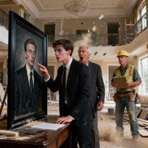 PLUMBER CAME TO FIX A FAUCET IN A WEALTHY HOUSE AND WAS SHOCKED TO SEE HIS PICTURE IN A BLACK FRAME