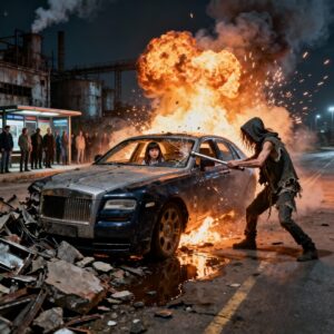 HE PULLED A GIRL OUT OF A BURNING CAR AND DISAPPEARED. 15 YEARS LATER SHE SAW A BEGGAR WITH A SCAR!