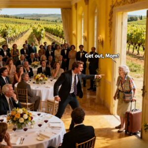 At my son’s wedding, he yelled, “get out, mom! My fiancée doesn’t want you here.” I walked away quietly, holding back the storm. The next morning, he called, “mom, I need the ranch keys.” I took a deep breath… And said four words he will never forget.