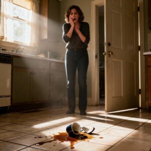 At breakfast, my husband threw hot coffee on my face when I refused to give my credit card to his sister and shouted: “later, she’ll come to the house. Give her your things or get out!” when he left for work, I removed all my belongings from the house and left. When he arrived with his sister, he was shocked to see the house empty and a stranger in a suit inside…