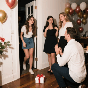 I OPENED THE DOOR TO MY HUSBAND’S COMPANY PARTY WITH A GIFT IN HAND, ONLY TO SEE HIM ON ONE KNEE PROPOSING TO HIS NEW CEOMY BEST FRIEND. “WILL YOU LEAVE MY POOR, FRIGID WIFE AND MARRY ME?” HE ASKED. EVERYONE LAUGHED. THEN SHE SAID YES. SO I WALKED AWAY … QUIETLY CANCELED EVERY PAYMENT, PARTY, AND TRIP, AND PULLED OUT MY 90% COMPANY SHARE … WORTH $357M.