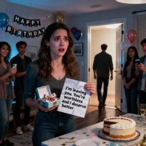 At my birthday party, I was going to announce that I was pregnant. Instead, my boyfriend gave me a gift box. Inside was a note that said, “I’m leaving you. You’re worthless, and I deserve better.”