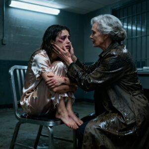 My daughter called late at night: “mom, help me! I’m at the police station. My husband hit me and said I attacked him. Everyone believes him, not me…” When I arrived, the officer on duty looked at me, his face went pale. He froze, trembling, whispering: “ma’am… I didn’t know you were…”